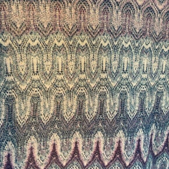 Chico’s Open Front Cardigan Women’s Size 4 XS Lightweight Shimmer 3/4 Sleeves - Picture 6 of 9